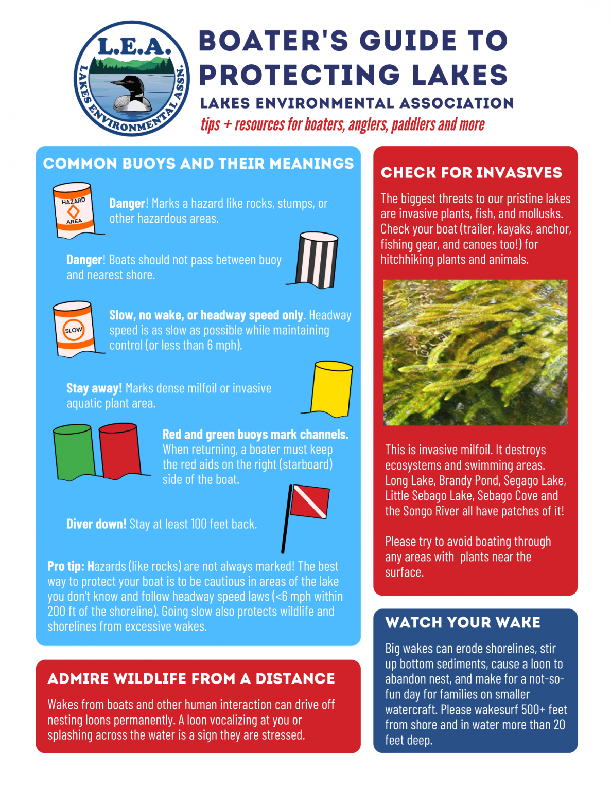 Maine Lakes Boater Impacts & Safety