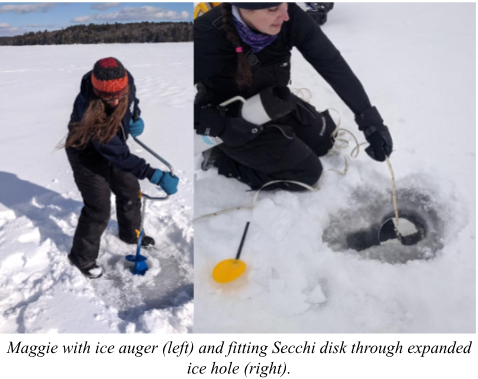 Maine Lakes Winter Water Testing Methods