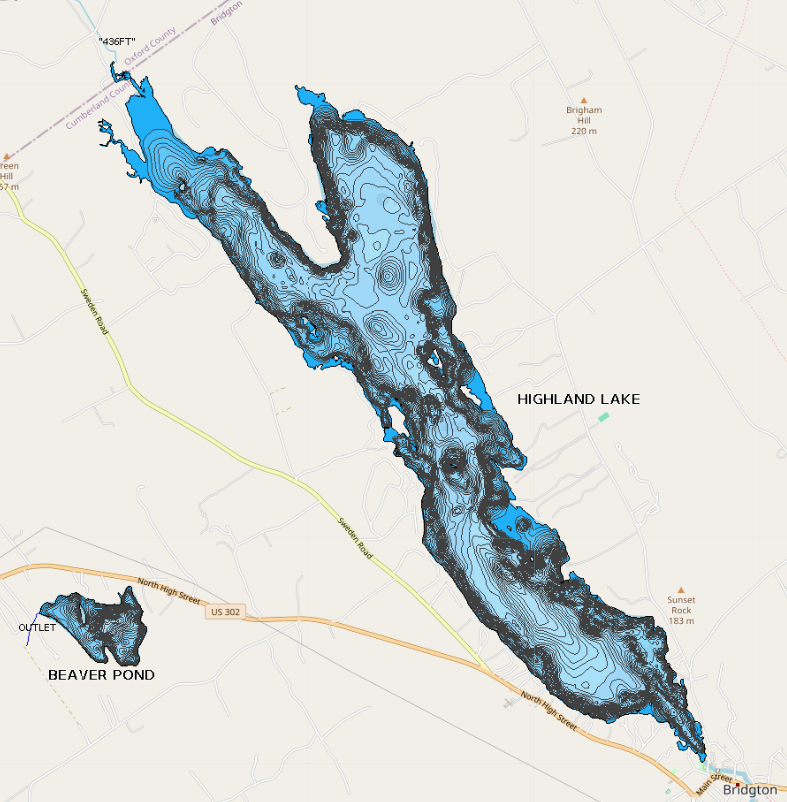 Maine Lakes Highland Lake