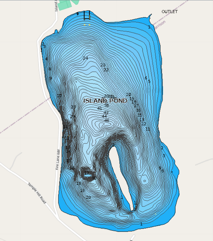 Maine Lakes Island Pond